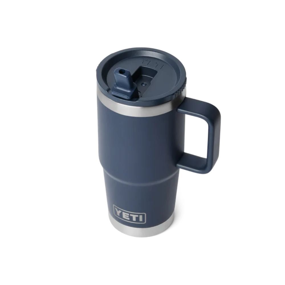 Yeti Rambler 20oz (591ml) Travel Straw Mug with Colour-Matched Straw Lid - Navy - Old Railway Line Garden Centre