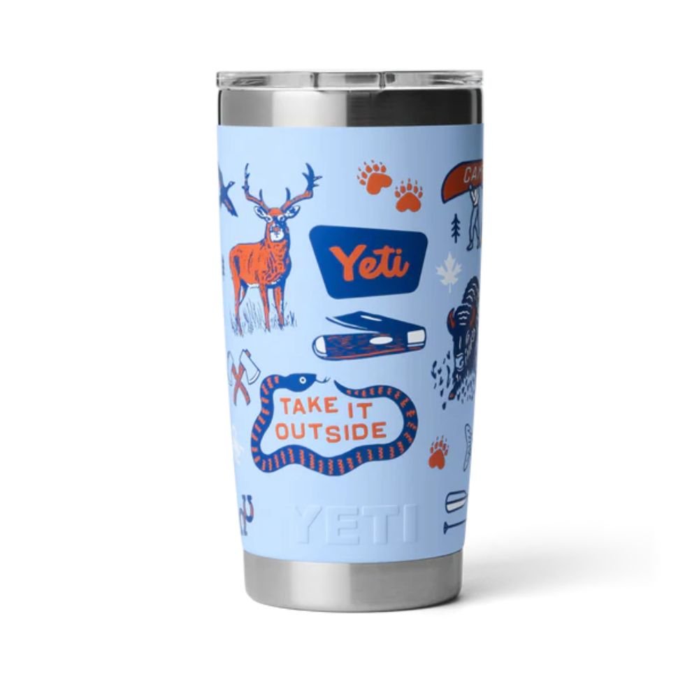 Yeti Rambler 20oz (591ml) Tumbler with Magslider Lid - Big Sky Summer Camp - Old Railway Line Garden Centre