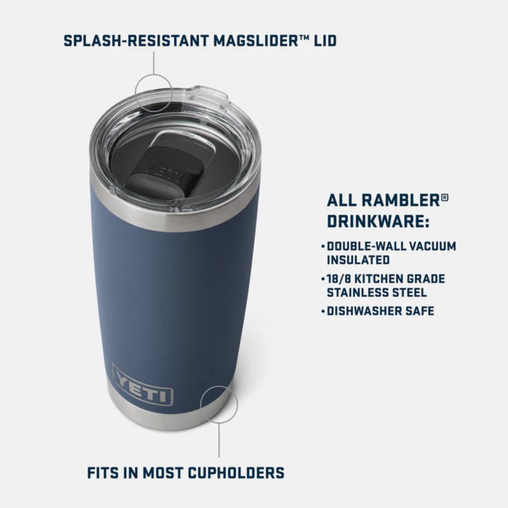 Yeti Rambler 20oz (591ml) Tumbler with MagSlider Lid - Royal Blue