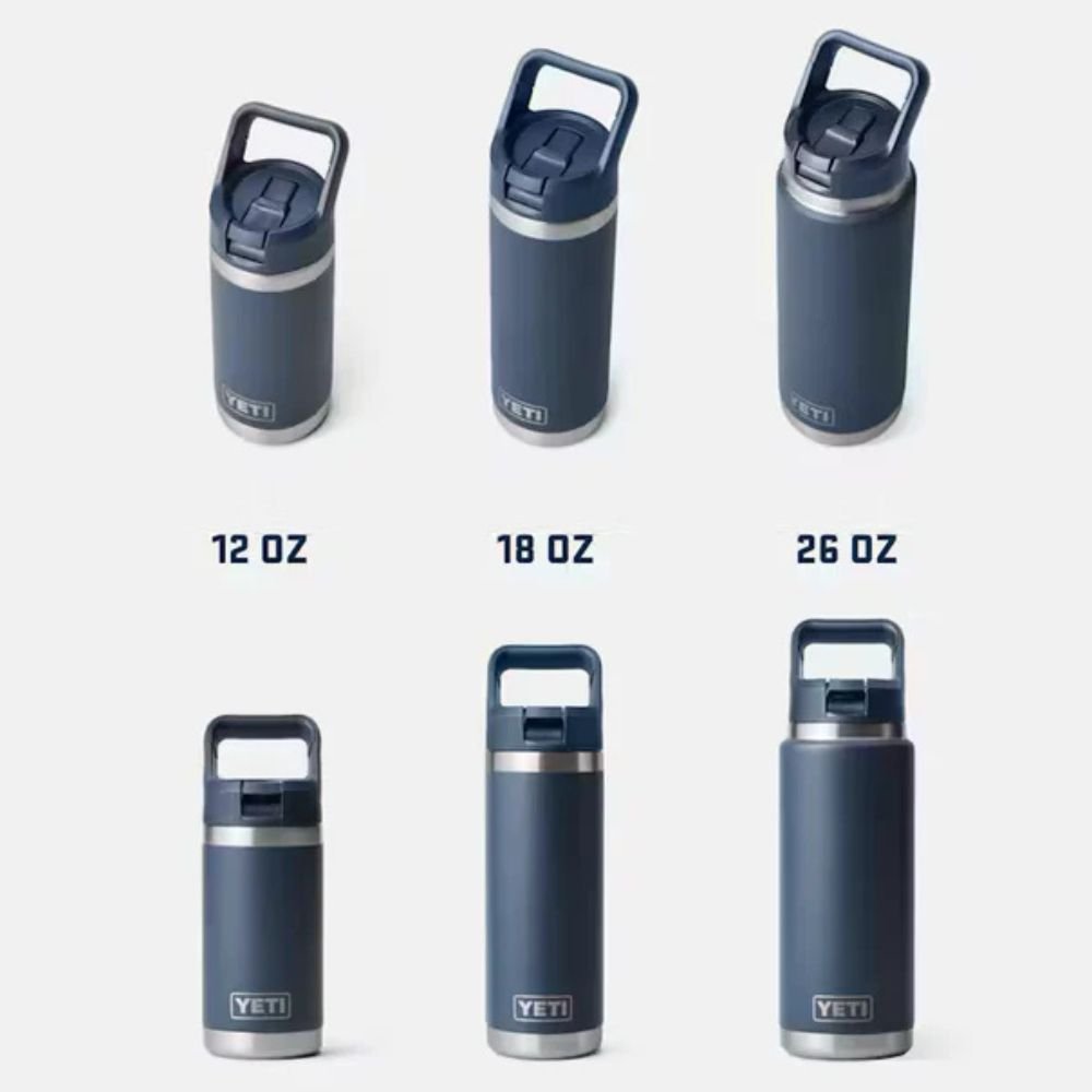 Yeti Rambler 26oz (769ml) Chug Bottle with Flip Straw - White - Old Railway Line Garden Centre