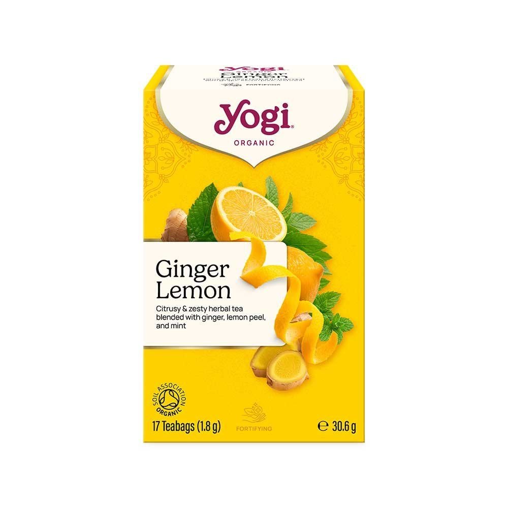 Yogi Tea Organic Ginger Lemon Herbal Tea - Old Railway Line Garden Centre