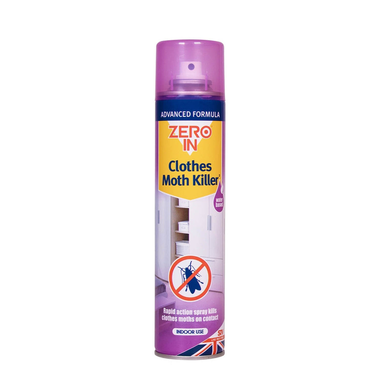 Zero In 300ml Aerosol Clothes Moth Killer - Old Railway Line Garden Centre