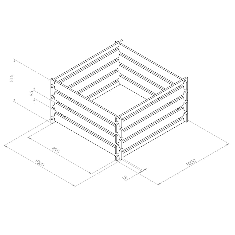 Zest 4 Leisure Wooden Composter - Old Railway Line Garden Centre