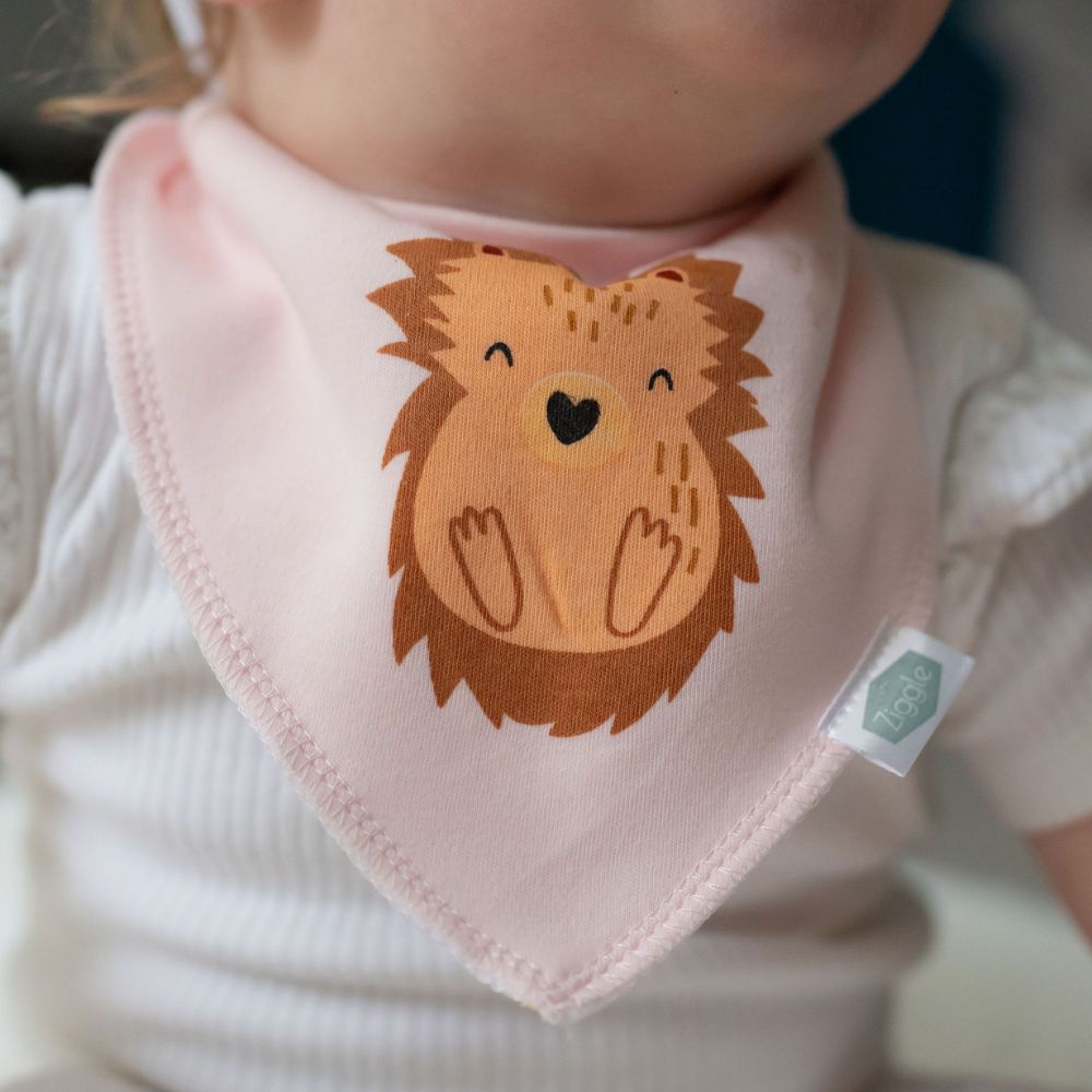 Ziggle Baby Hedgehog Bib