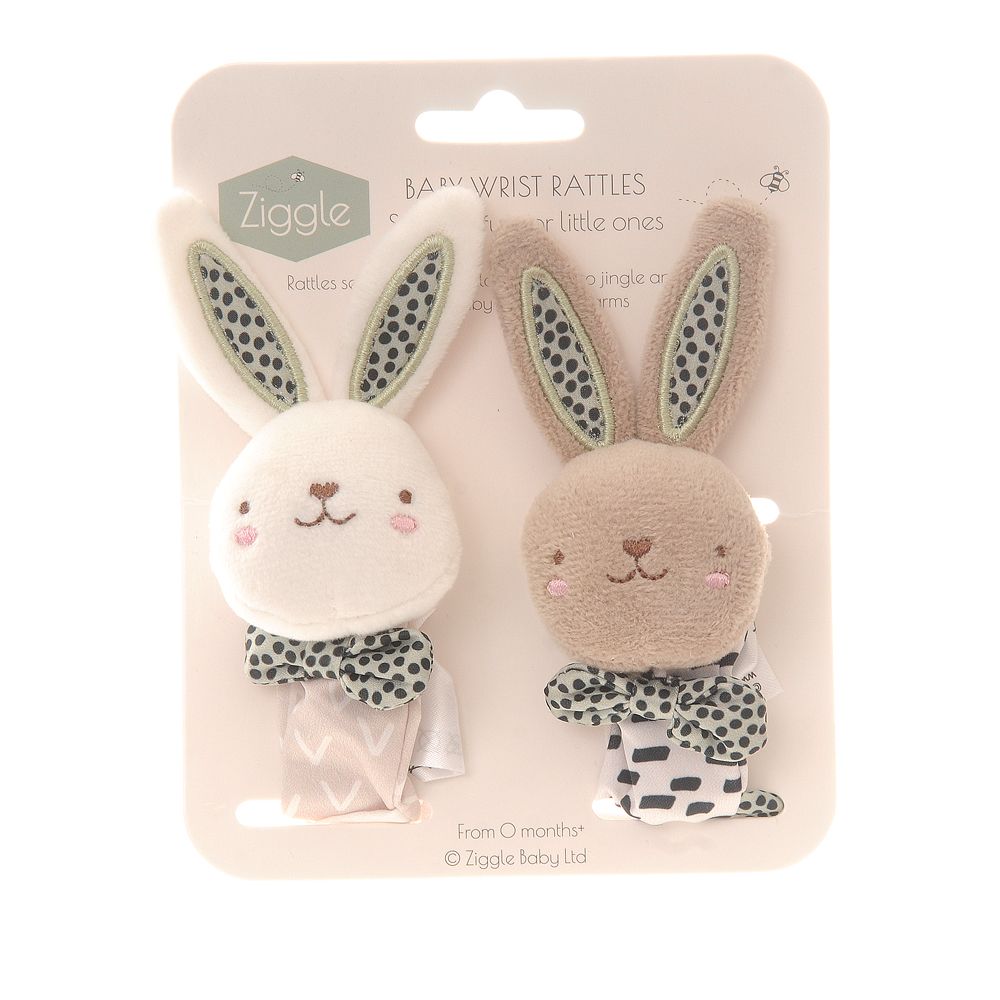 Ziggle Baby Plush Wrist Rattles