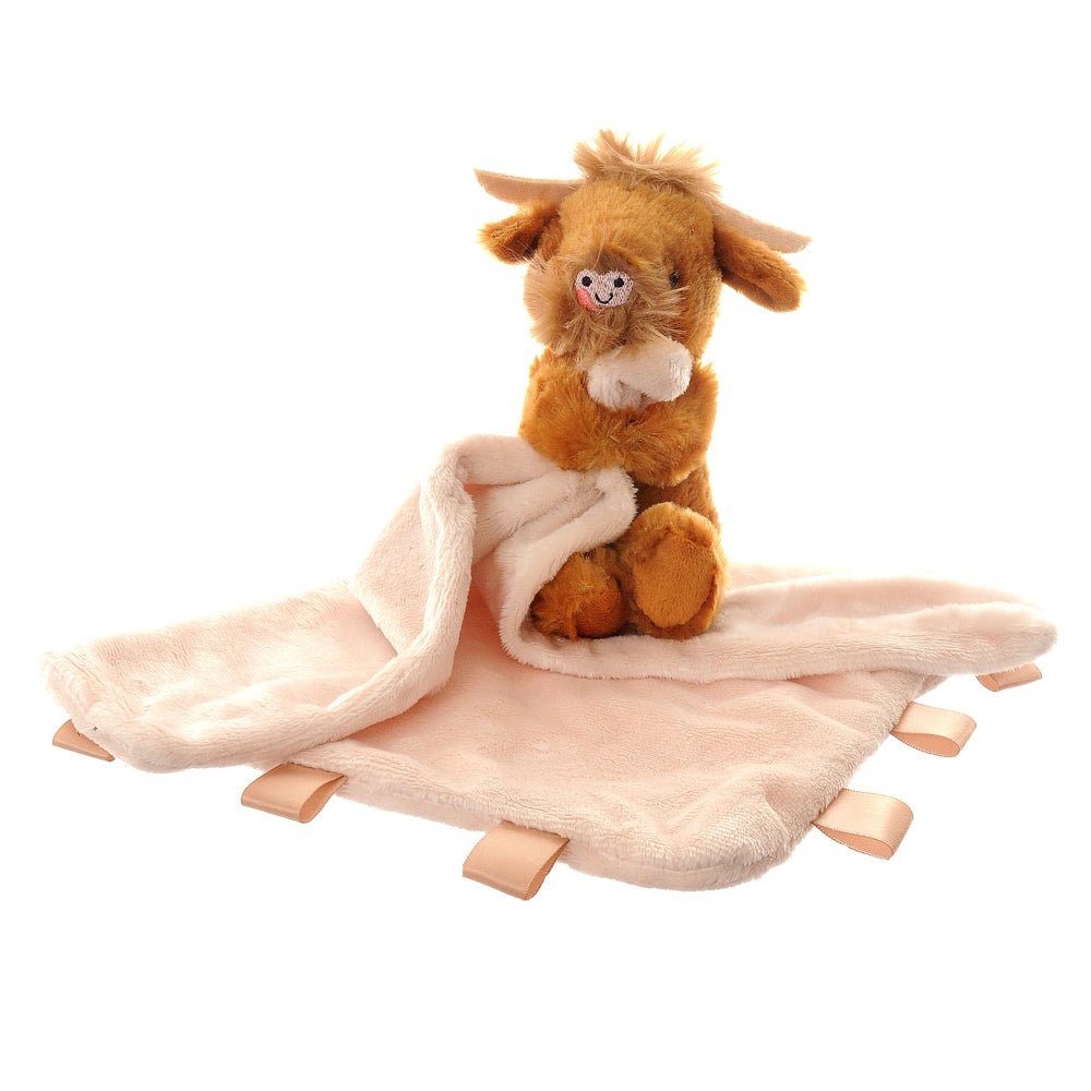 Ziggle Baby Super Soft Comforter Blanket Highland Cow - Old Railway Line Garden Centre