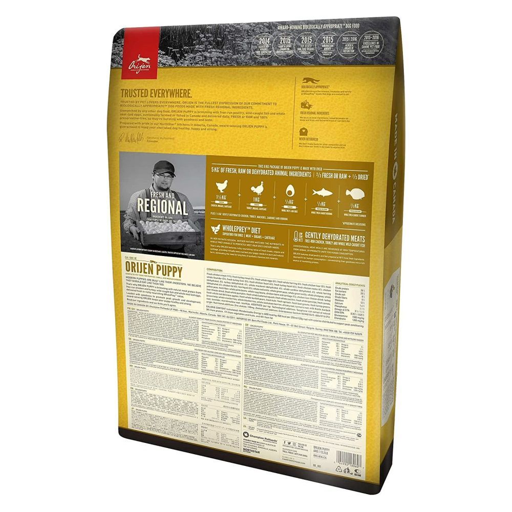 Orijen 11.4kg Puppy Premium Dry Dog Food