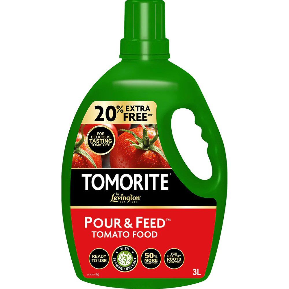 Levington 2.5 Litre Tomorite Pour & Feed Tomato Food +20% Free