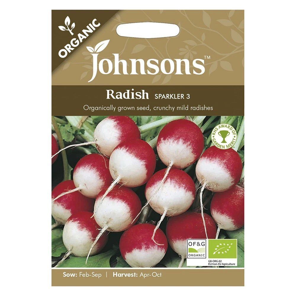 Johnson's Organic Radish Sparkler 3 Seeds