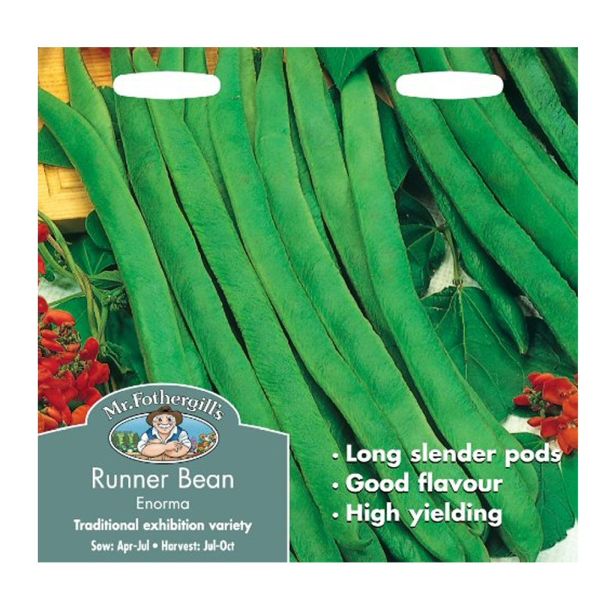 Mr Fothergill's Runner Bean Enorma Seeds