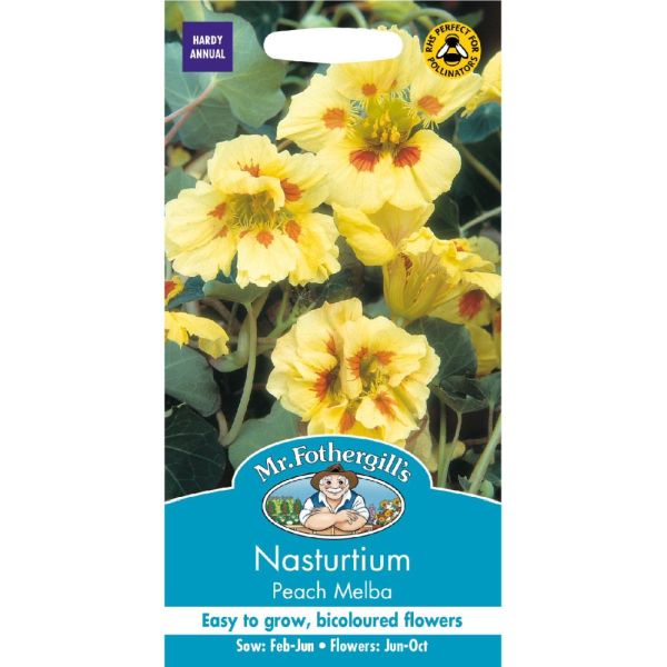 Mr Fothergill's Nasturtium Peach Melba Seeds