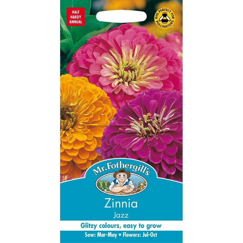 Mr Fothergill's Zinnia 'Jazz' Seeds