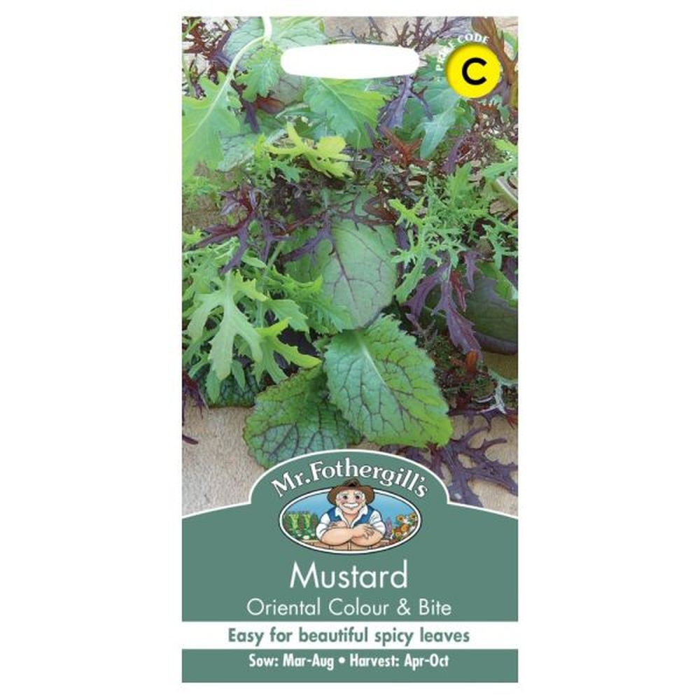 Mr Fothergill's Mustard Colour & Bite Salad Leaves Seeds