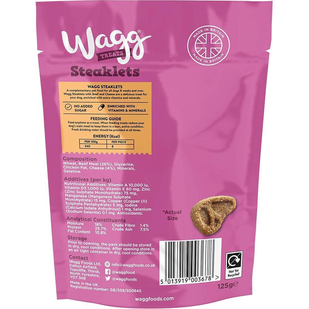 Wagg 125g Steaklets Dog Treats