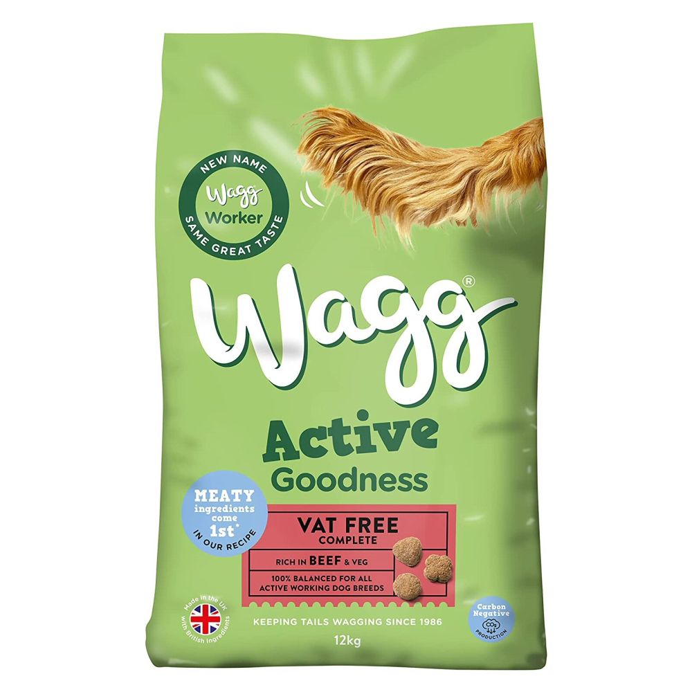 Wagg 12kg Active Goodness Beef & Veg Adult Dry Dog Food