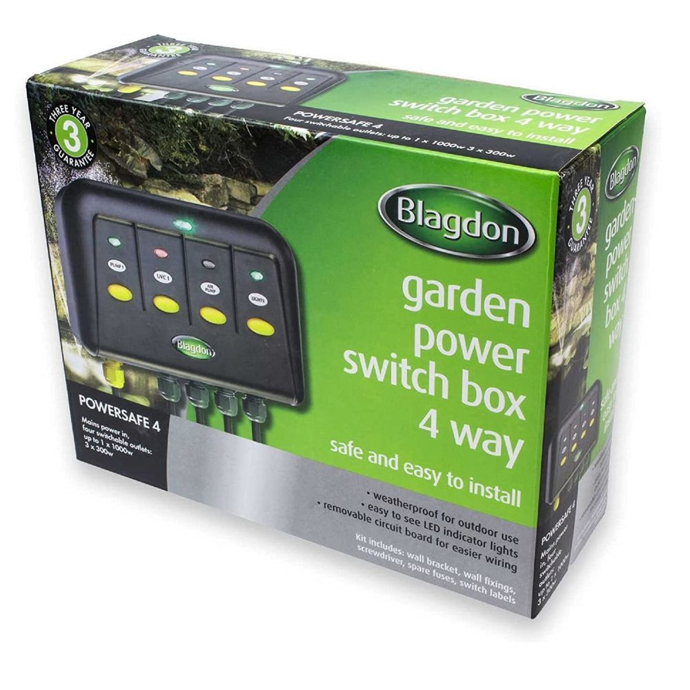 Blagdon 4 Outlet Powersafe Safe Weatherproof Electrical Switch Box
