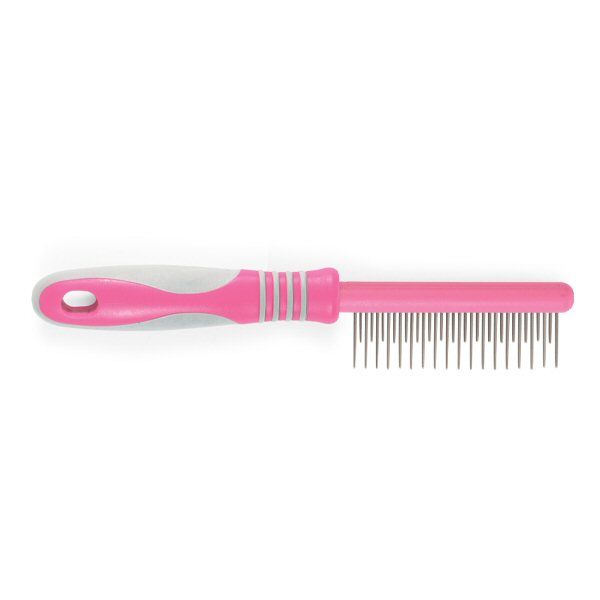 Ancol Ergo Heritage Pink Cat Moulting Comb / Brush Old Railway Line