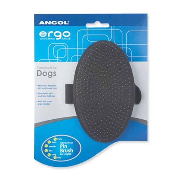 Ancol Ergo Flexible Palm Pin Dog Brush