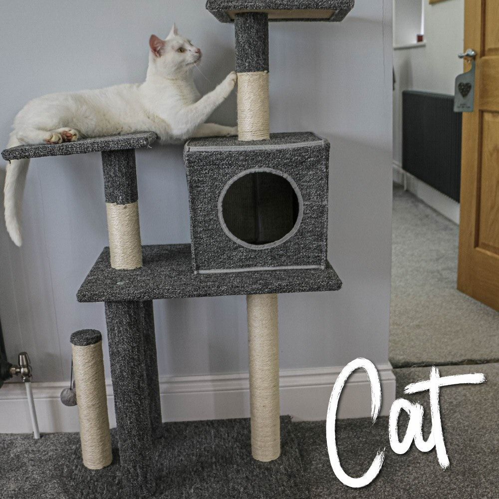 Ancol 110cm Grey Cat Playground
