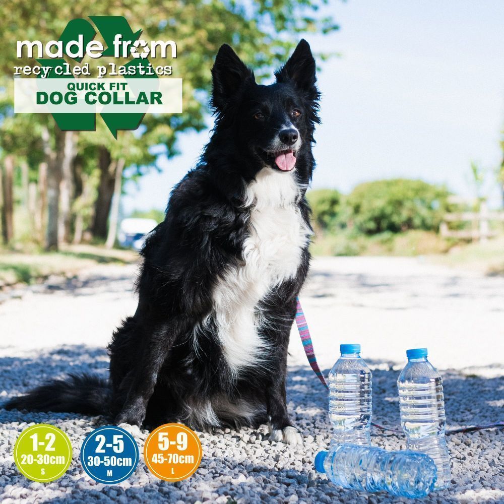 Ancol Made From Large Blue & Grey Recycled Dog Collar