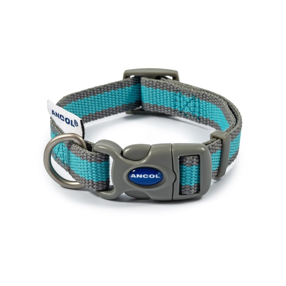 Ancol Made From Large Blue & Grey Recycled Dog Collar