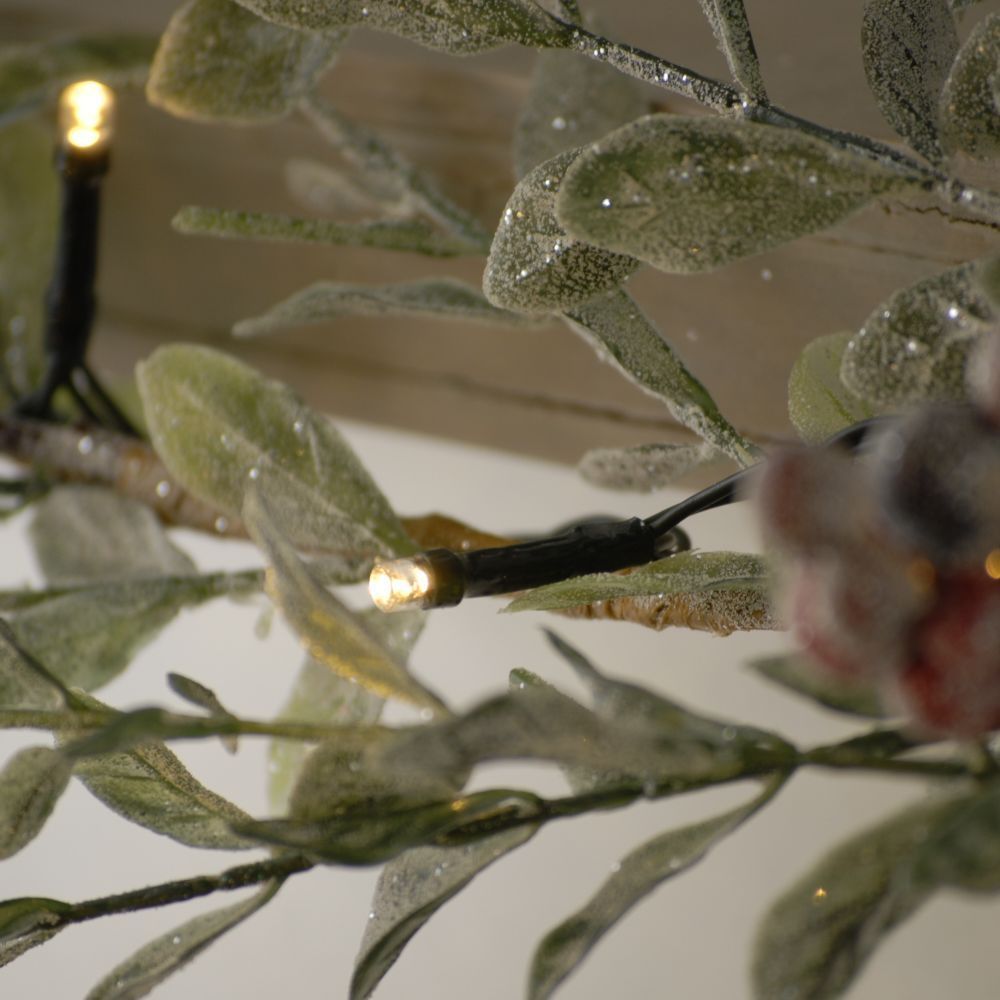 Festive 400 Warm White Battery Operated String Lights