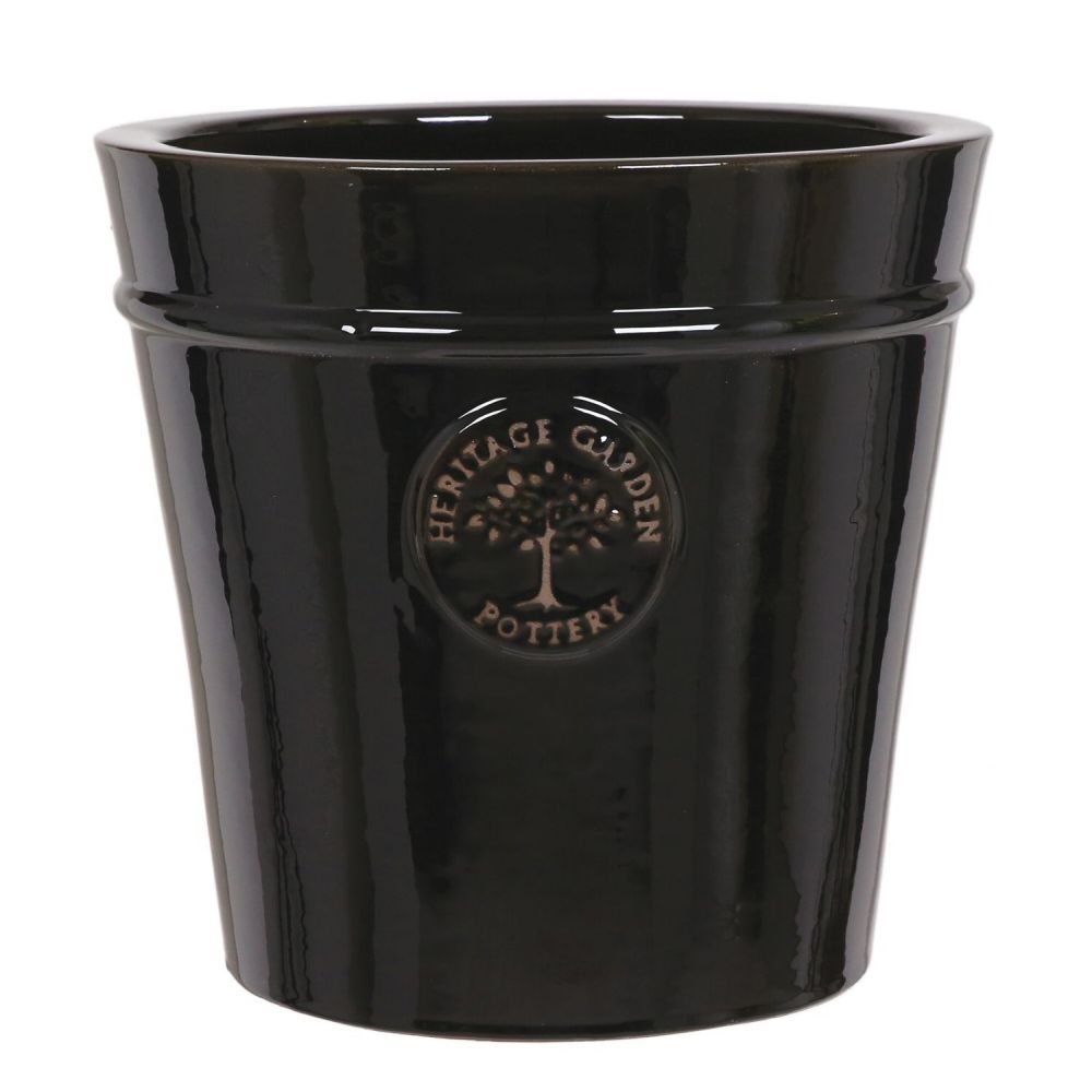 Woodlodge 27cm Black Heritage Pot