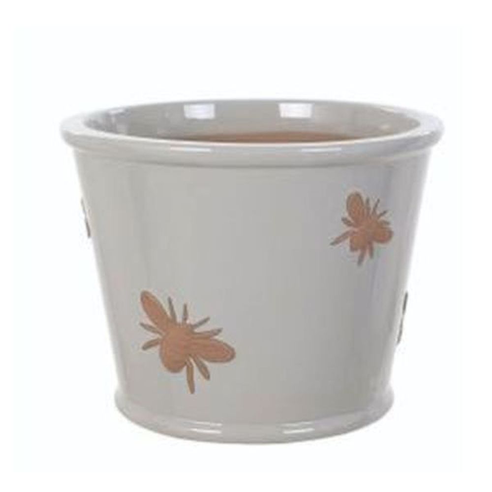 Woodlodge 38cm Grey Bee Planter Old Railway Line Garden Centre