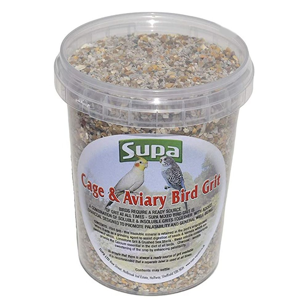 Supa 500ml Cage & Aviary Bird Grit Tub - Old Railway Line Garden Centre - Aviary Supply Centre For Birds