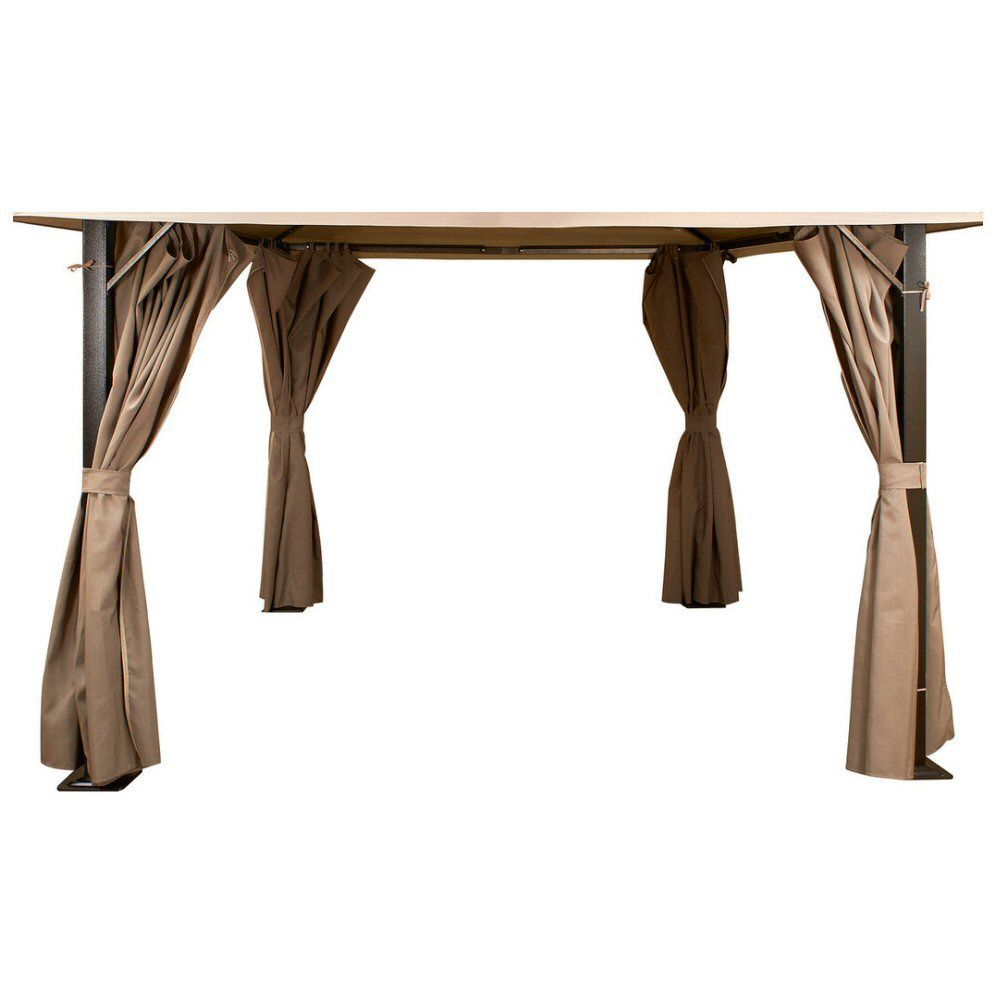 Glendale Mocha Replacement Curtains for 3m x 3m Venice Gazebo - GL1051