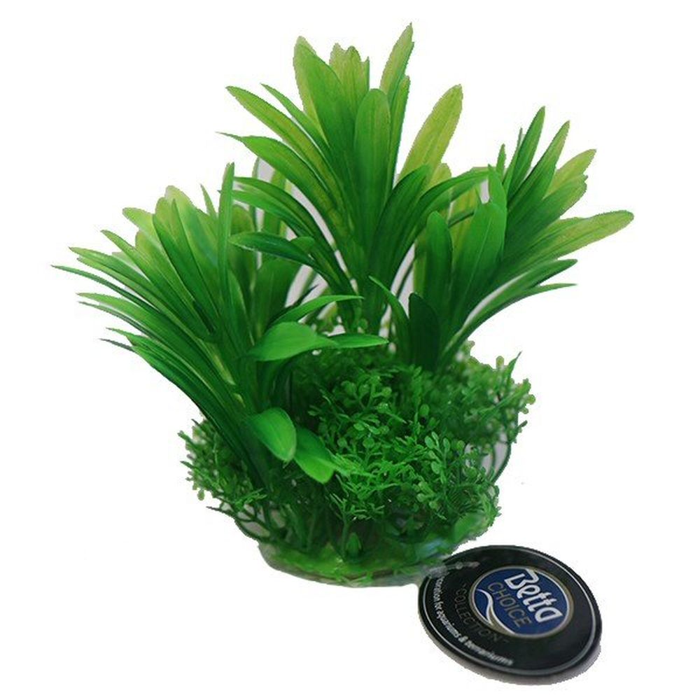 Betta 12cm Green Plastic Plant - PP610