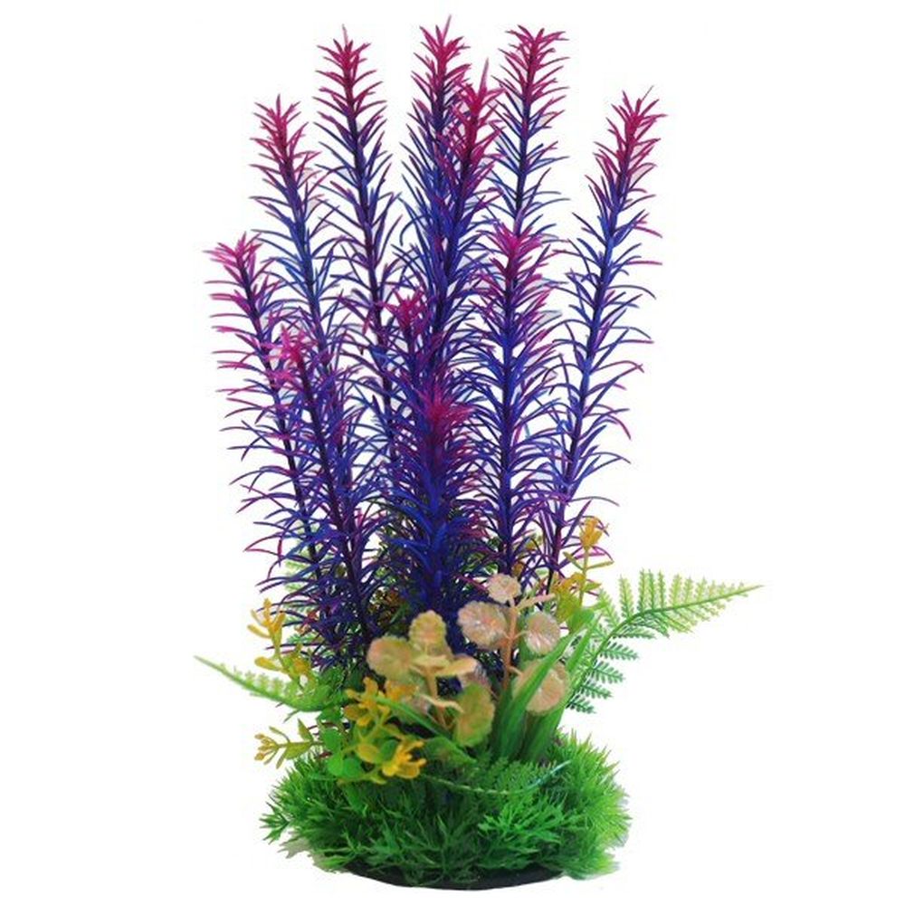Betta 23cm Purple & Pink Plastic Plant - PP634