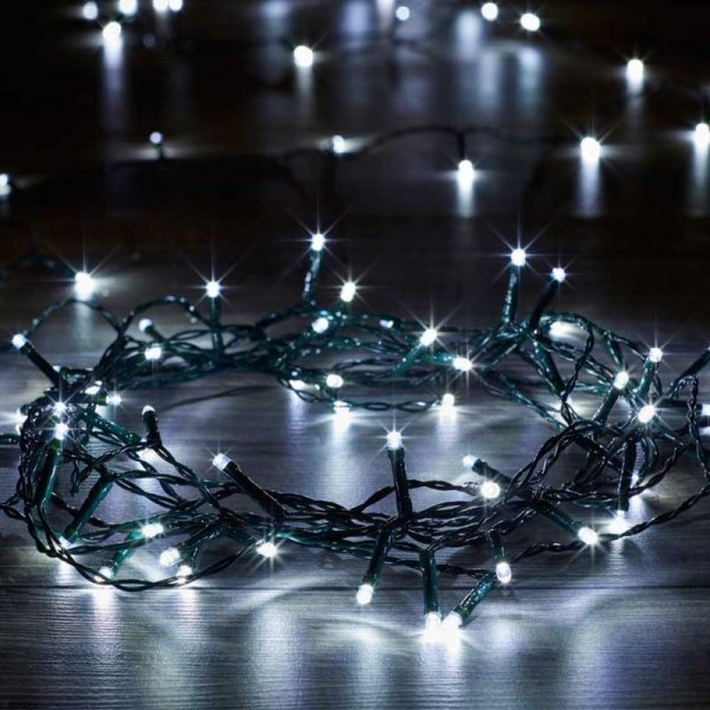 Eureka 400 Cool White LED Battery String Lights