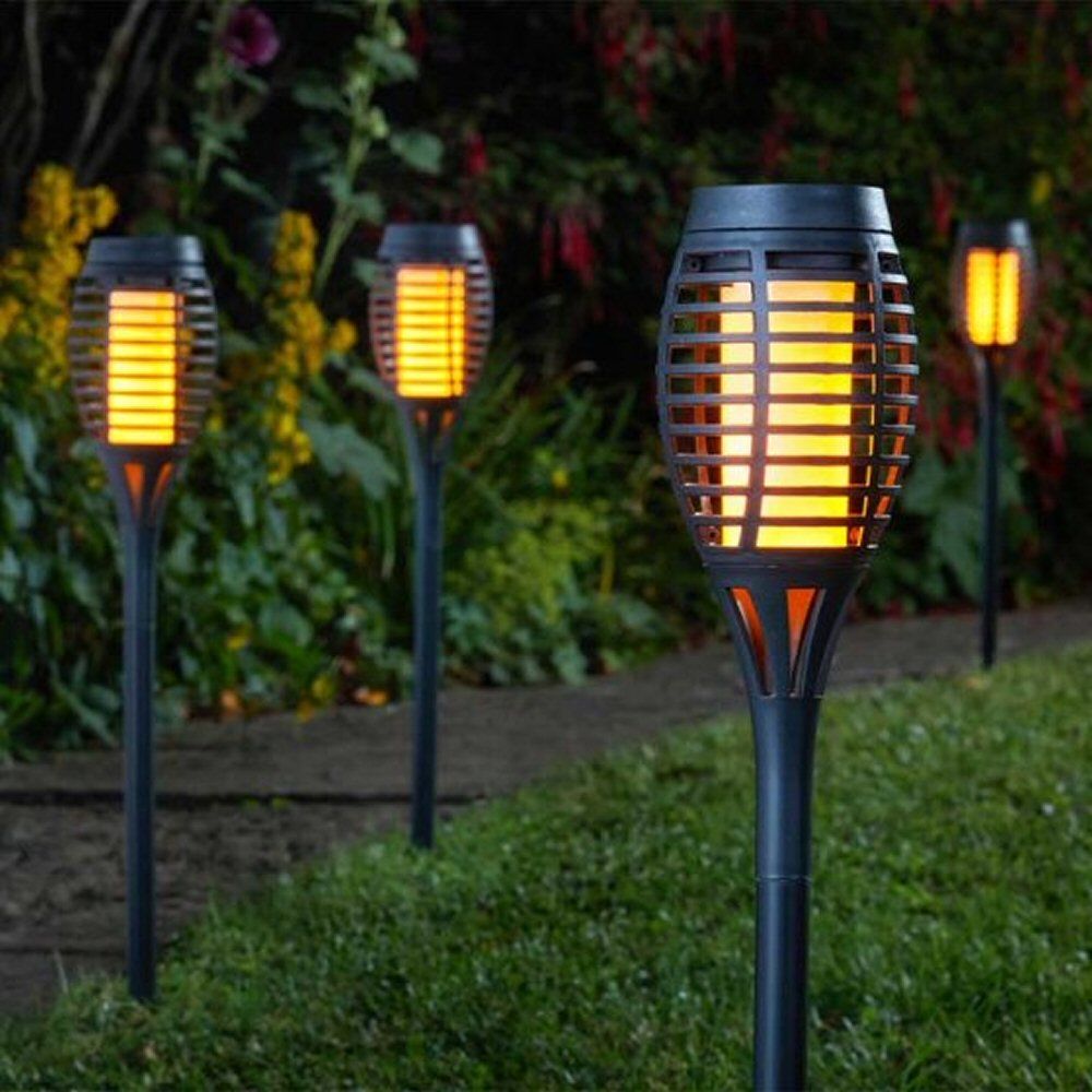 Smart Solar 47cm Black Party Flaming Torch (Pack of 5)