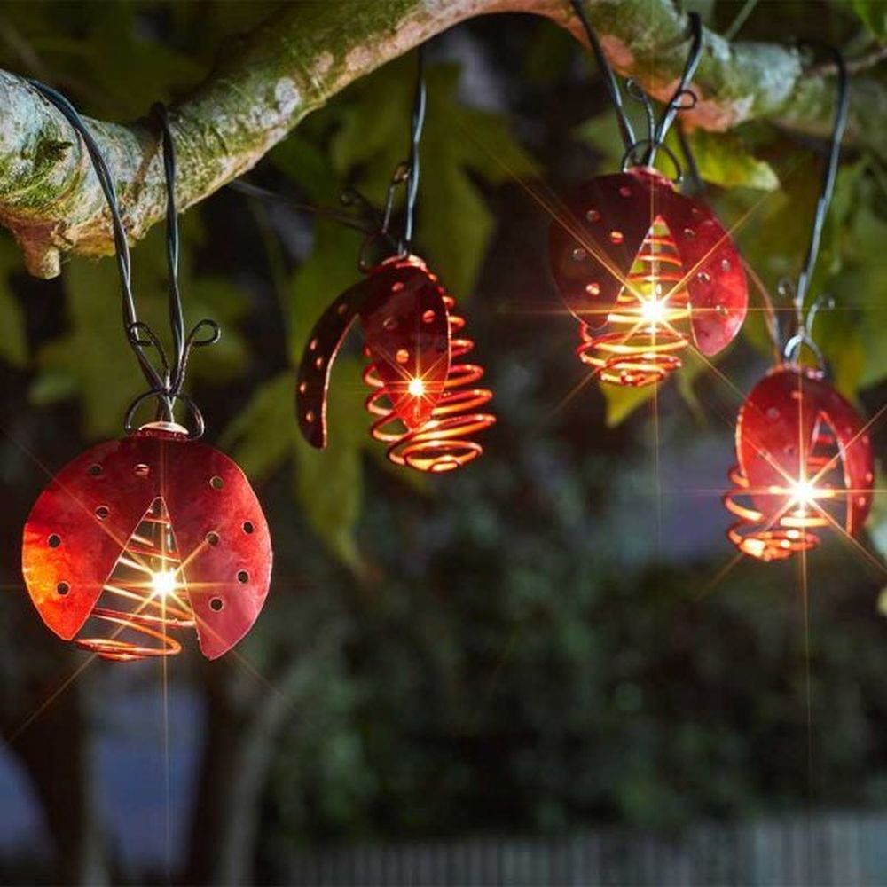 Smart Solar 10 Ladybird String Lights