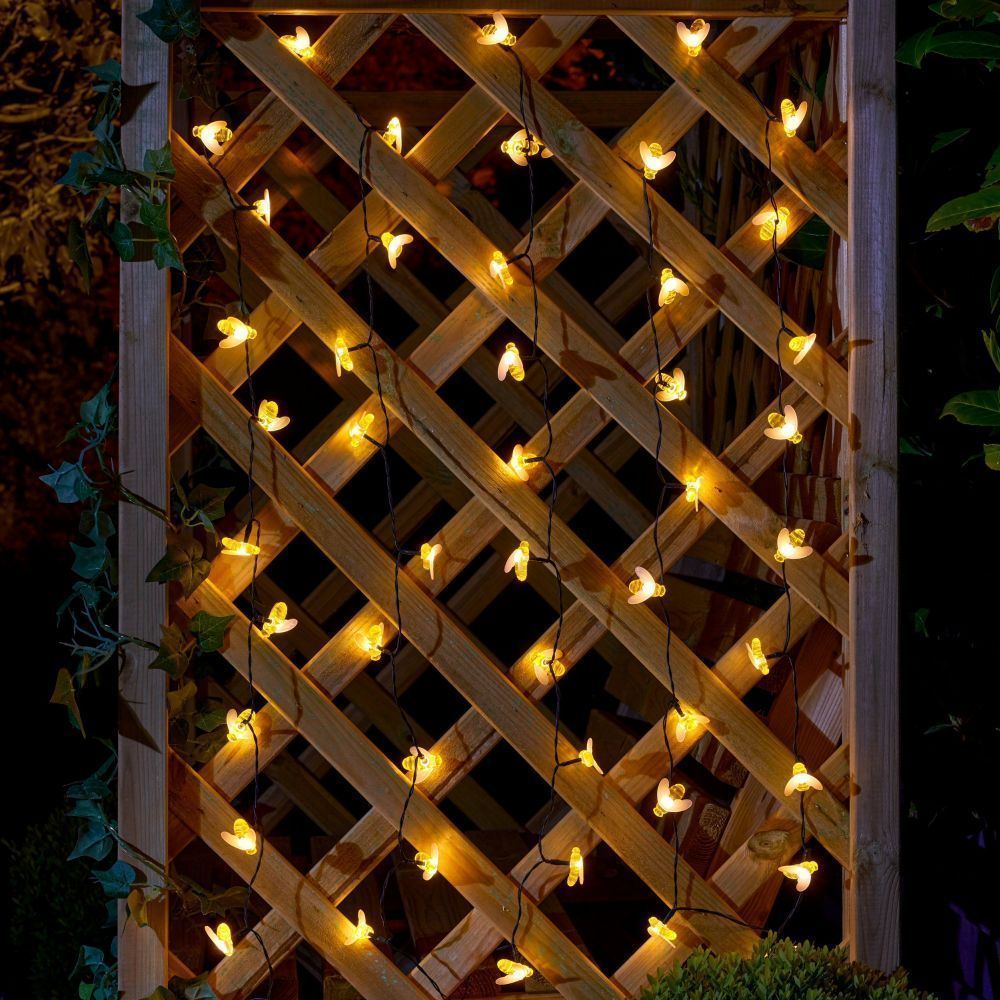 Smart Solar 50 Buzzy Bee String Lights