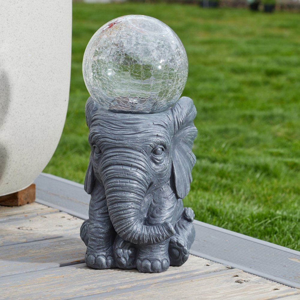 Smart Solar 36cm Elephant Colour Changing Light