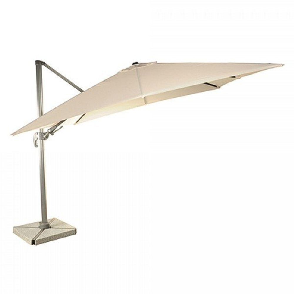 Bramblecrest 2.7m Sand Lichfield Square Parasol with Base