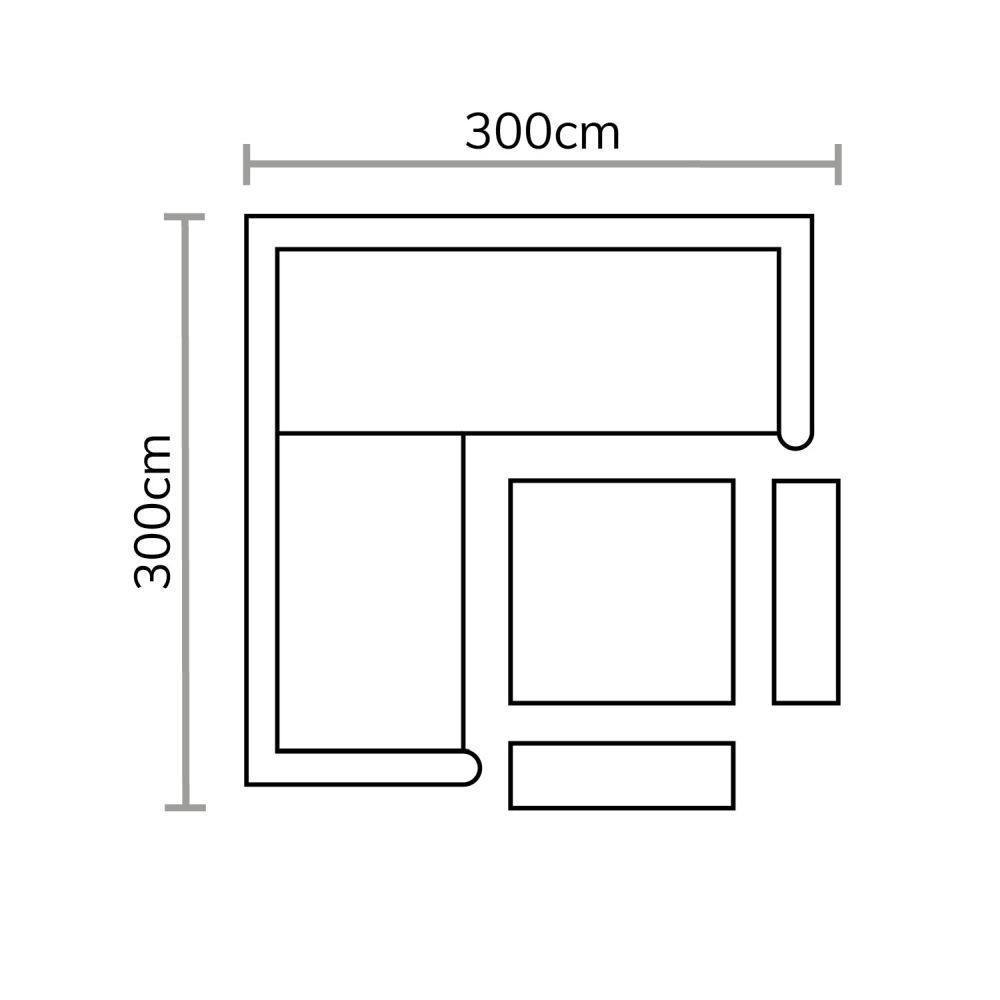 Bramblecrest Chedworth 8 Seater Firepit Reclining Corner Sofa Furniture Suite Sandstone