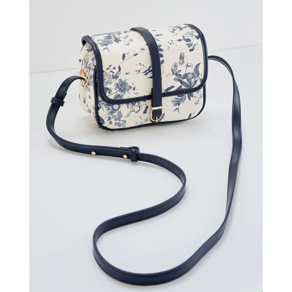 Fable England Blooming Blue Charlotte Camera Bag Old Railway Line