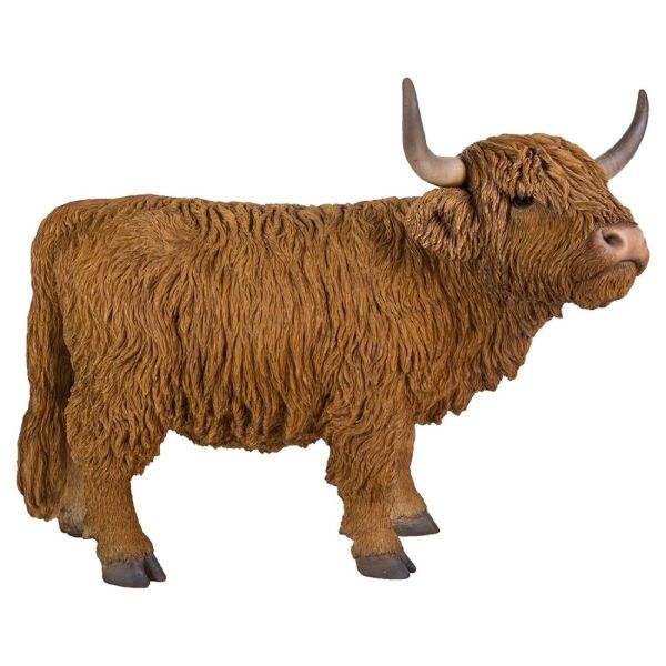 Vivid Arts 56cm Highland Cattle Resin Ornament - XRL-HLCA-B