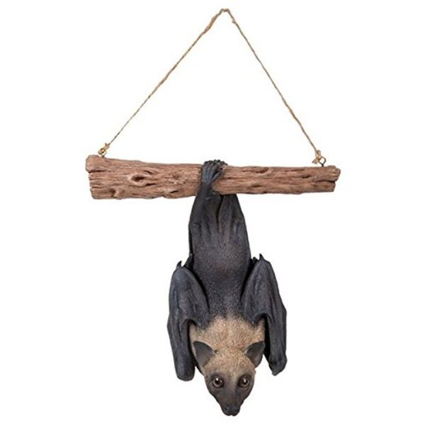 Vivid Arts 21cm Flying Fruit Bat Resin Ornament - XRL-FYFB-D