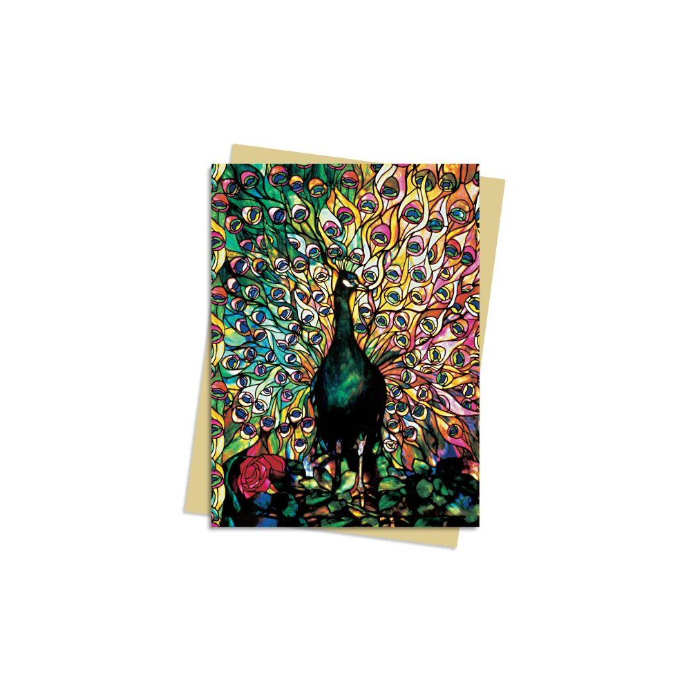 Louis Comfort Tiffany: Displaying Peacock Greeting Card (Pack of 6)