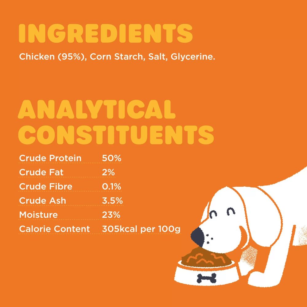 Pet Munchies 100g Chicken Chips Dog Treats