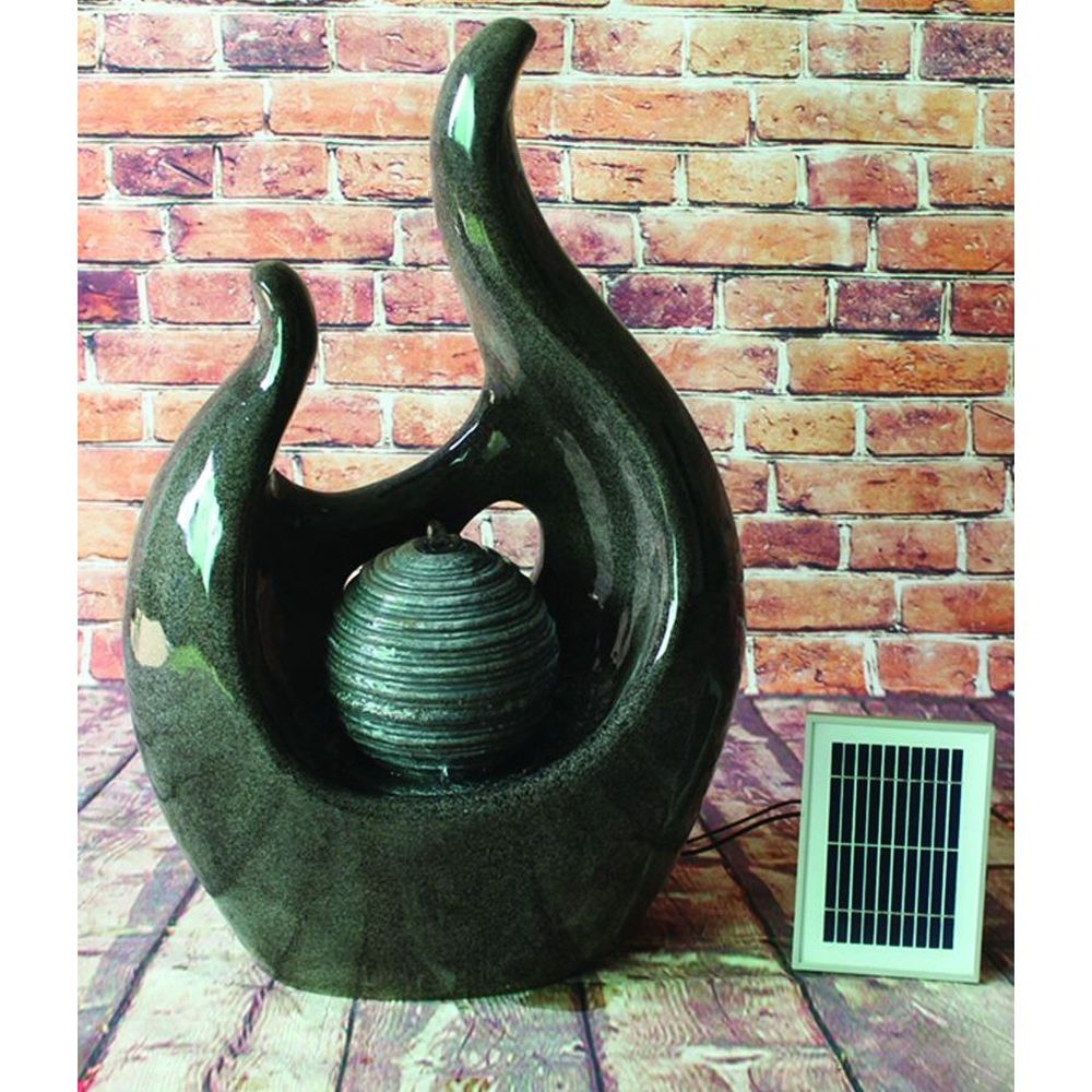Bermuda 70cm Abstract Swan Solar Powered Water Feature
