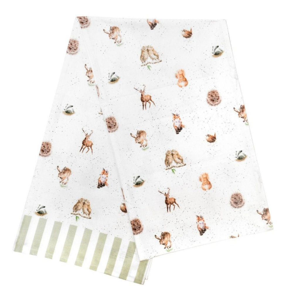 Wrendale Designs Woodland and Stripes Table Runner Old Railway Line