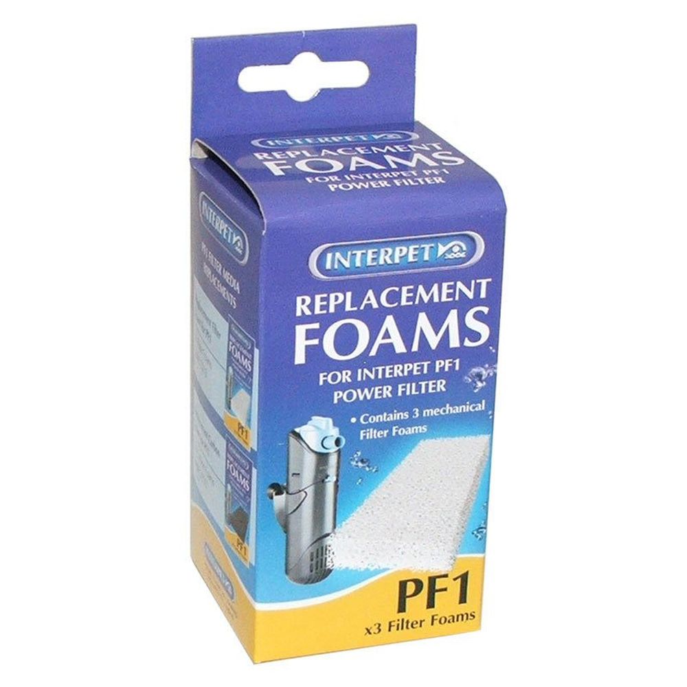 Interpet Pack of 3 PF1 Replacement Foams - MF580