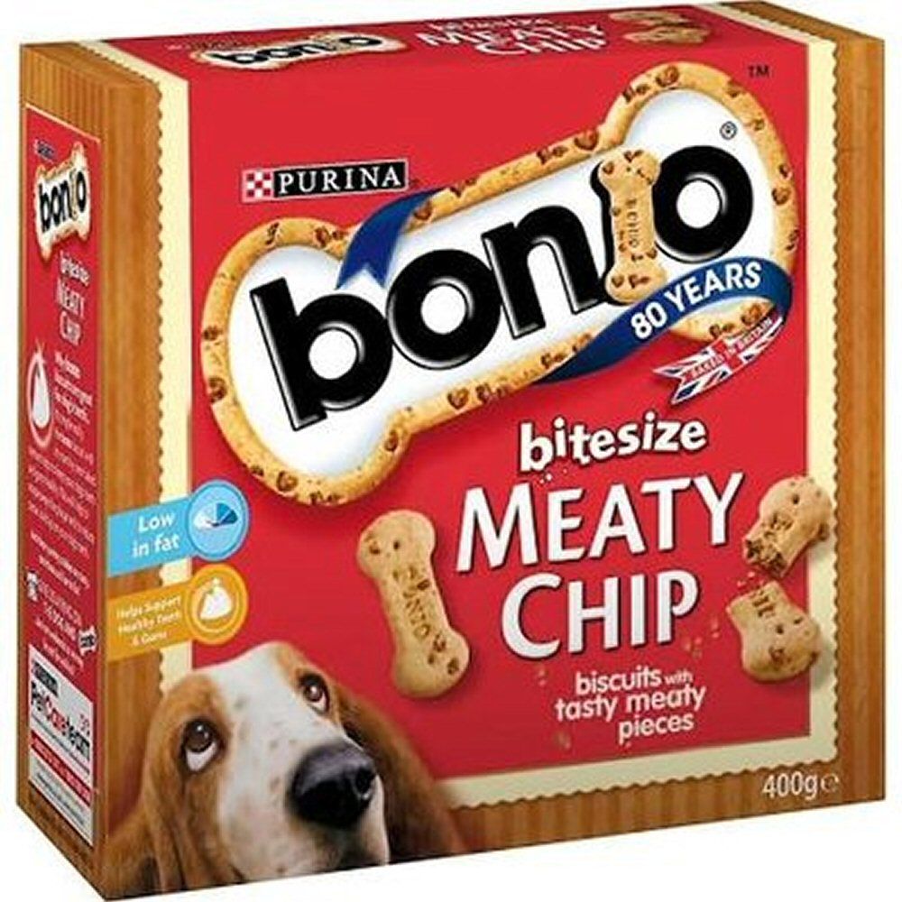 Bonio 400g Meaty Chips Bitesize