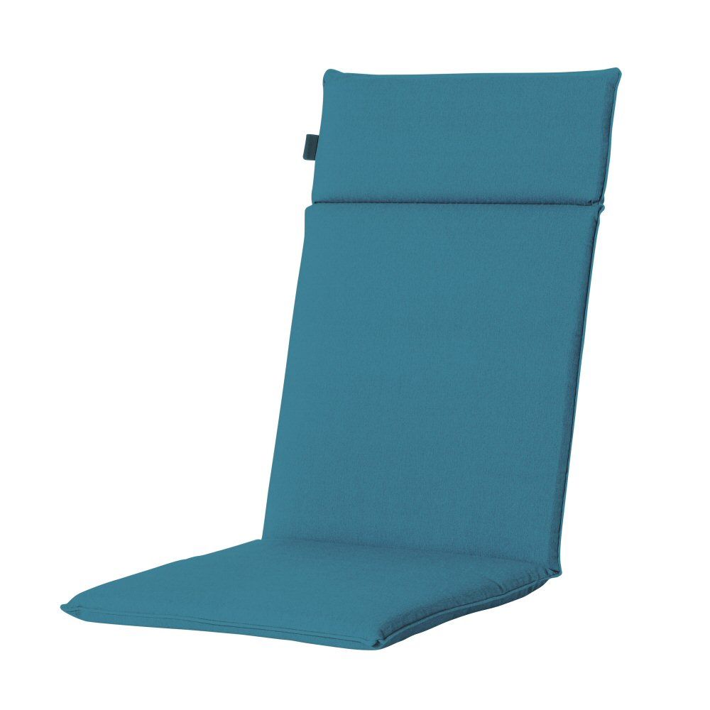 Madison 120cm Sea Blue Panama High Back Chair Cushion