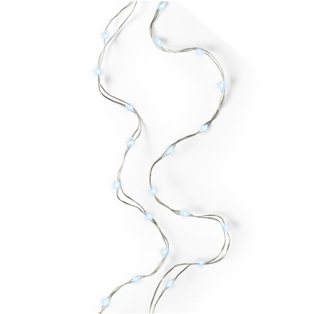 Lumineo 20 Cool White Micro LED Battery Operated String Lights (0.9m)